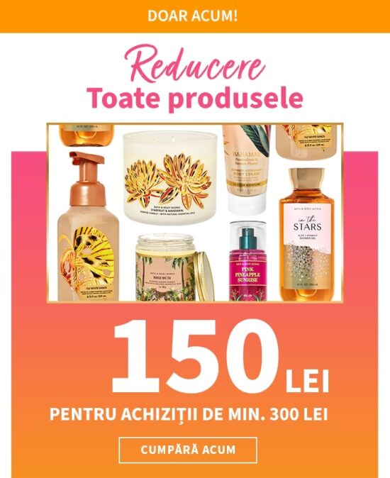 Bathandbodyworks 150 lei Reducere