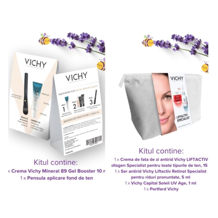 Vichy cadou Makeup Kit si Liftactiv Kit
